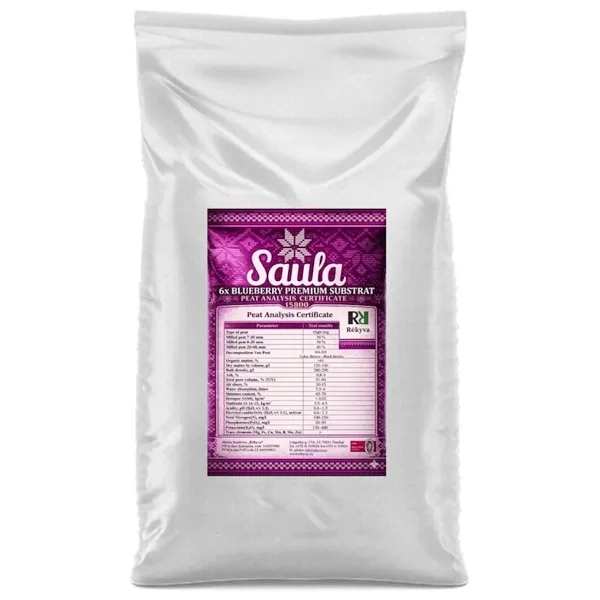 SAULA Blueberry yaban mersini mavi yemiş torfu asidik Ph 3.5- 4.5 Litvanya'dan ithal 40 litre