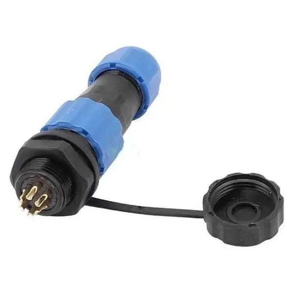 SD16 6 Pin 16mm Su Geçirmez Konnektör Takımı - Panel Tipi