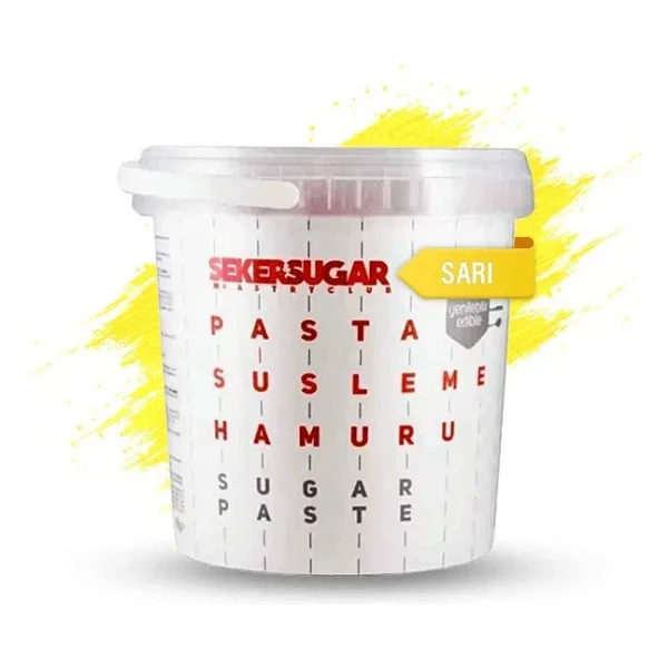 Şeker & Sugar Sarı 1 kg Şeker Hamuru