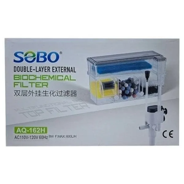 Sobo AQ-162H 600 lt/h 8 W Bio Askı Filtre
