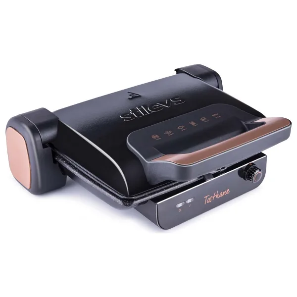 Stilevs Tosthane Siyah 1800 W Granit Tost Makinesi
