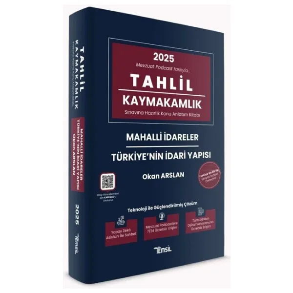 TAHLİL Mahalli İdareler ve Türkiye'nin İdari Yapısı Konu Anlatım Kitabı