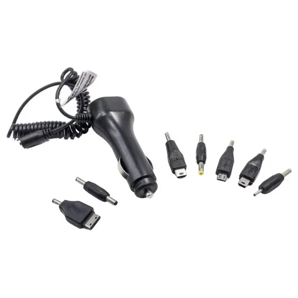 USB 5V 1A Çok Fonksiyonlu Araç Çakmak Soketi - 7 Değiştirilebilir Uç