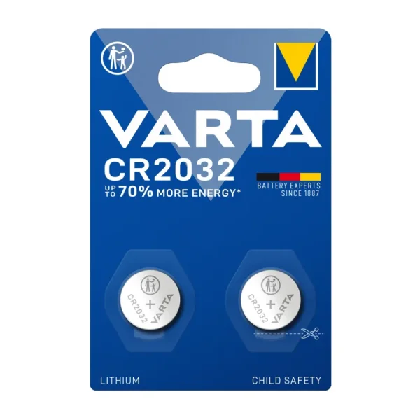 Varta CR2032 3V 2'li Lityum Düğme Pil