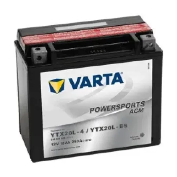 Varta Powersports AGM YTX20L-BS 12 V 18 Ah 250 CCA Motosiklet Aküsü