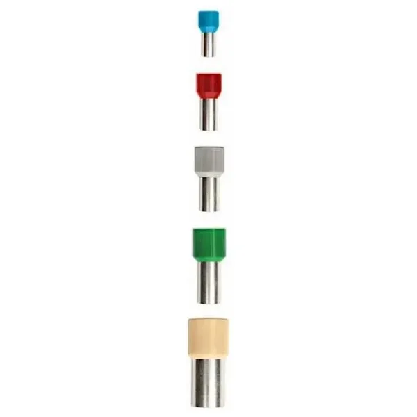 VE7508 2.8 mm Mavi İzoleli Tek Girişli Yüksük - 10 Adet
