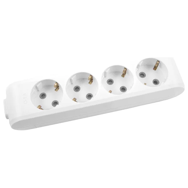 Viko Multi-let 90113400 Topraklı Kablosuz Beyaz 4'lü Priz