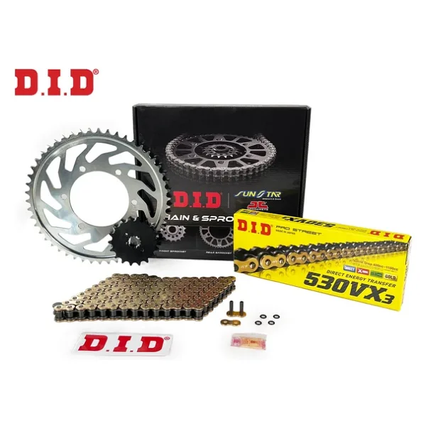 Zincir Dişli Seti Trıumph Daytona 955Cc Zincir: Dıd-530Vx3 Gold-106 Ön-Arka Dişli: Sunstar 18T-42T 2003-2006
