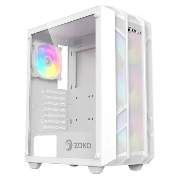 Zoko Hunter ARGB Fanlı Beyaz ATX Oyuncu Kasası