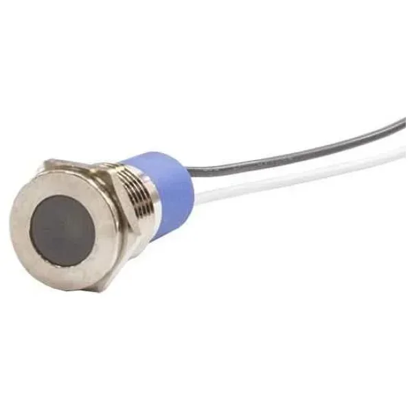 12mm 24v Beyaz Led Metal Kablolu Sinyal Lambası IP67 GQ12T-W