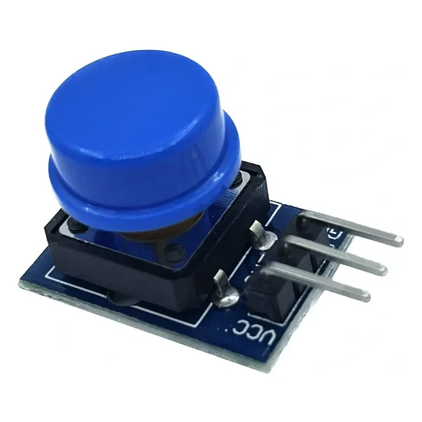 12x12mm Push Buton Switch Modül Mavi Kapak 1 Adet