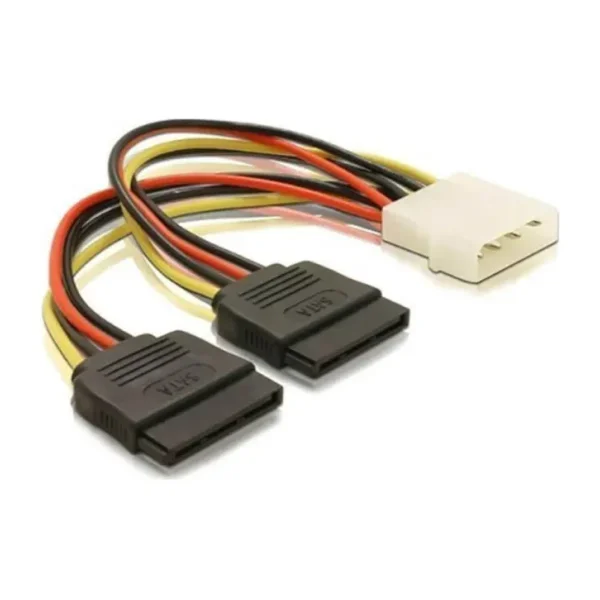 2 Li Sata Power Kablosu 15cm Çoklayıcı Güçlendirilmiş Bakır Kablo
