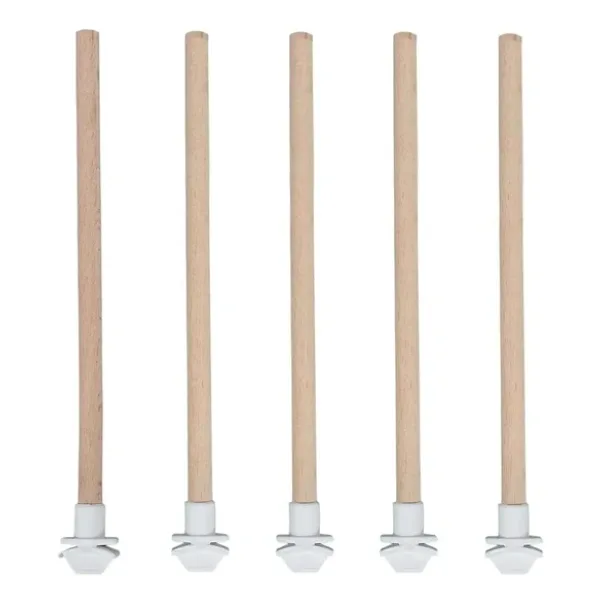 5'li Pürüzsüz Ahşap Kuş Tüneği - 25 cm