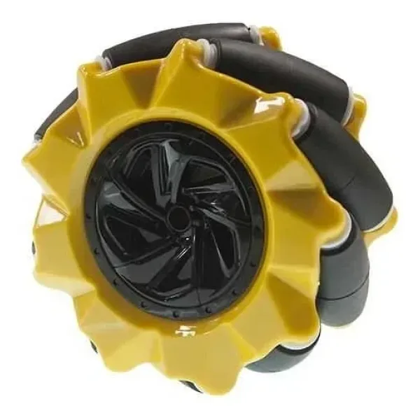 80mm Sarı Omni Mecanum Tekerlek - Sol