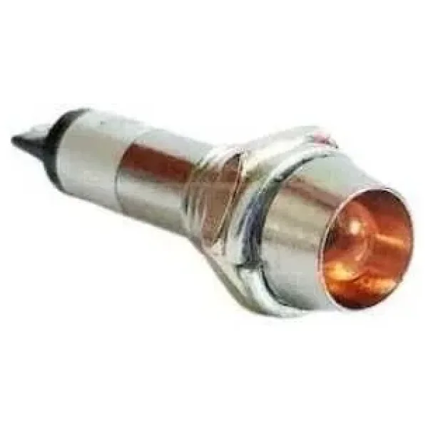 8mm 24V Metal Sinyal Lambası - Sarı