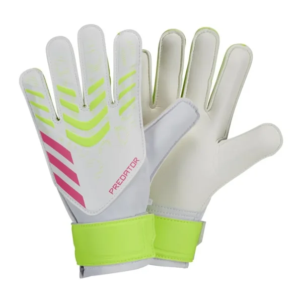 adidas Pred Gl Trn J gençler, erkek ve kız çocukları için futbol kaleci eldiveni, beden 4,5, beyaz