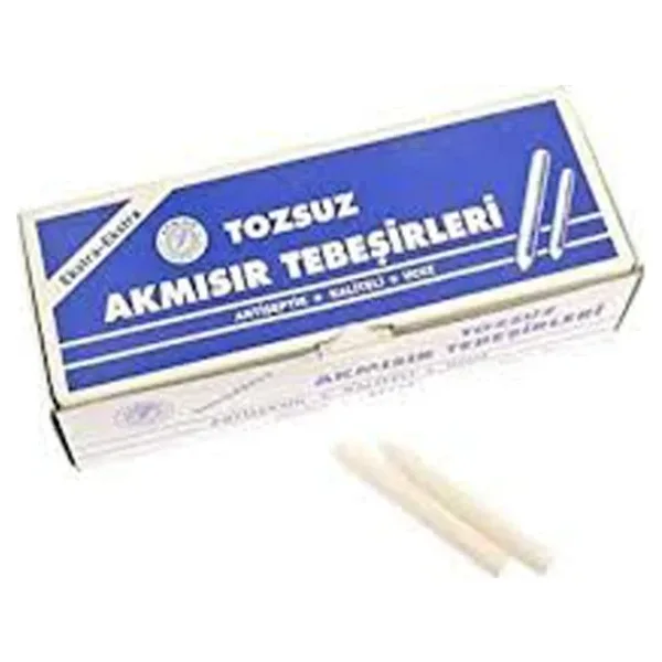 Akmısır Tebeşir Tozsuz 100 Lü Beyaz (10 Lu Koli)
