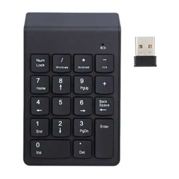 Apera TR-59 Süper İnce Kablosuz Keypad Klavye NumLock Numped