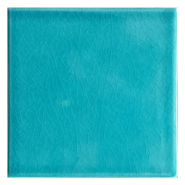 Armada Çini 12,5X12,5 cm Düz Turkuaz Çini Seramik Karo