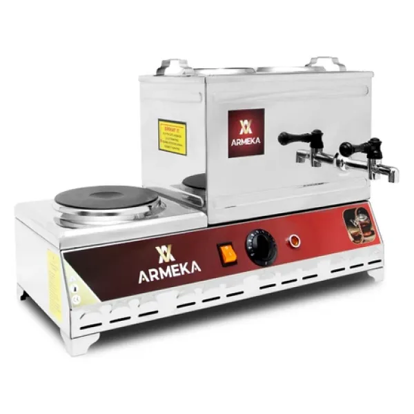 Armeka Çay Kazanı Sanayi Tipi 15 Litre Çay Kazanı Elektrikli Pleytli Çay Kazanı Çay Ocağı