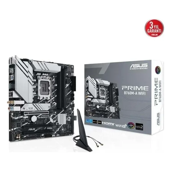 Asus Prime B760M-A Wi-Fi Intel LGA1700 DDR5 Micro ATX Anakart
