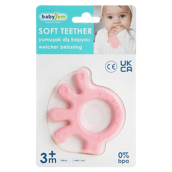 Babyjem Ahtopot Pembe Diş Kaşıyıcı