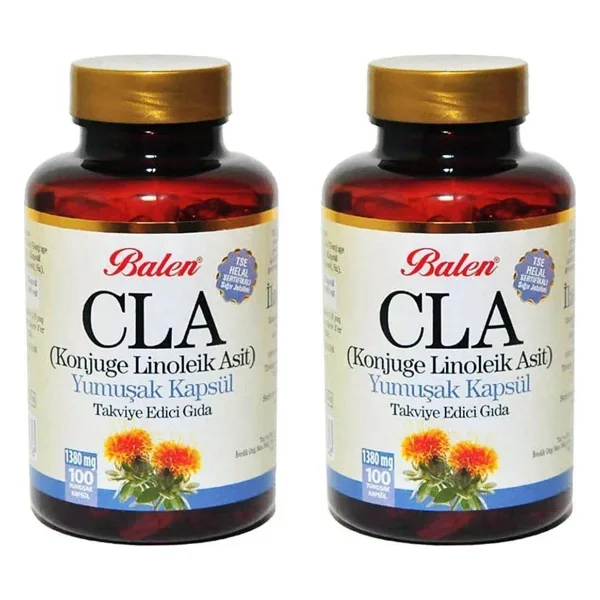 Balen CLA Konjuge Linoleik Asit 1380 mg 100 Kapsül 2'li