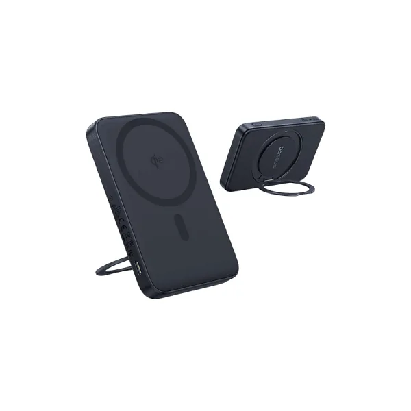 Baseus PicoGo Qi2 Siyah 5000 mAh Hızlı Şarj MagSafe Powerbank