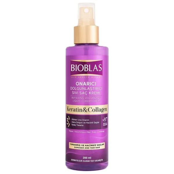 Bioblas Keratin & Kolajen Sıvı Saç Kremi 200 Ml 4 ADET