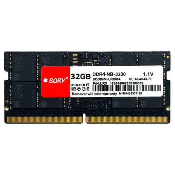 Bory 32 GB DDR4 3200Mhz SODIMM Kutulu Notebook Ram
