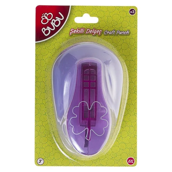 Bu-Bu Şekilli Eva Ve Kağıt Delgeç Yonca 3 Xxl BUBU-DE0014