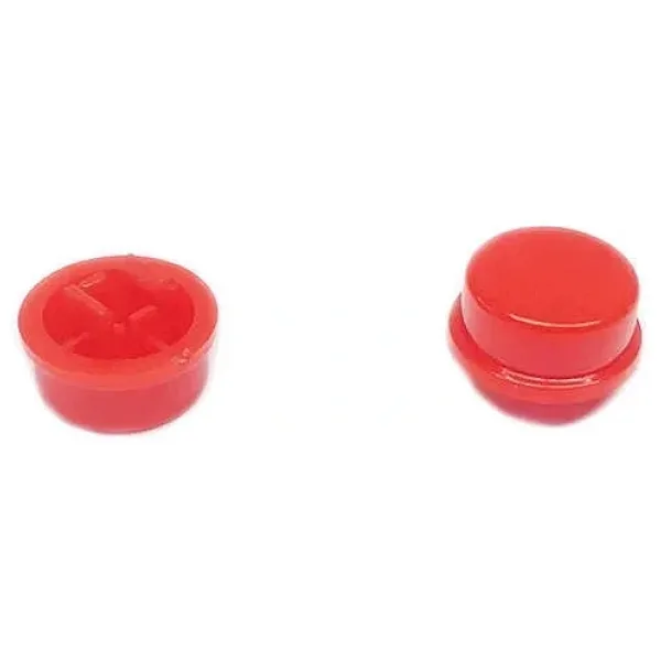 Buton 12x12 Yuvarlak Kırmızı Kapak