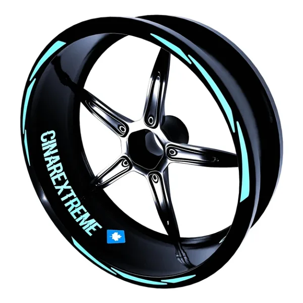 Çınar Extreme 3 Parça Tasarımlı Nane Yeşili Jant Şeridi Sticker -