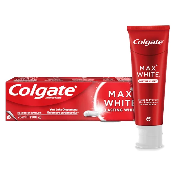 Colgate Max White Kalıcı Beyazlık 75 ml Florürlü Diş Macunu