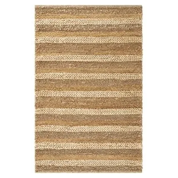 Cool Halı Naturals 1410 Natural Doğal Jüt Halı El Dokuma Hasır Halı Dekoratif Jüt Örgü Halı Bej
