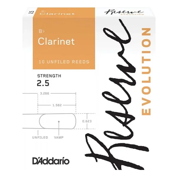 D 'Addario Woodwinds Reserve Evolution DCE1025 Sib Klarnet Kamışı No:2.5