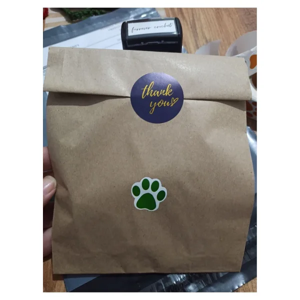Dekals 50 Adet 15X24 Orta Boy Kraft Hediye Paketi Ambalaj Poşeti Şamua Kese Kağıdı