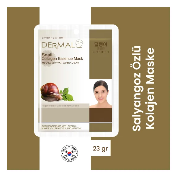 Dermal Salyangoz Özlü Kolajen Maskesi 23 gr