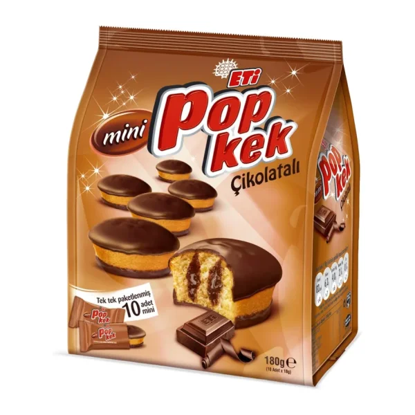 Eti Popkek Mini Çikolatalı 180 gr 10'lu Kek