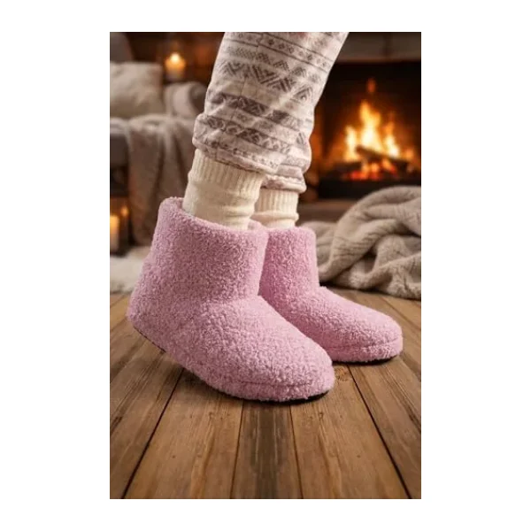 Gezer Kışlık Ev Içi Kadın Panduf Bot GA7KZE.03323.00, Pembe, 39