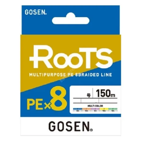 Gosen X8 Roots PE 8 Örgü Spin İp Misina 150mt Multi Color
