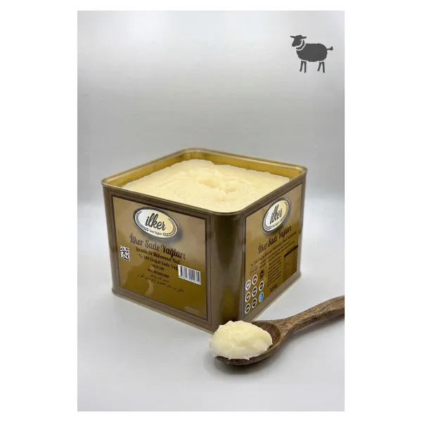İlker Koyun Urfa Sade Yağ 2.5 kg Ghee Doğal Katkısız Saf Tereyağı Sarı Yağ Teneke Paket Pilavlık - 2,5 kg