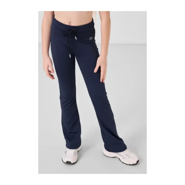 İndigo Esnek Standart Fit Basic Performans İspanyol Paça Kız Çocuk Tayt - 75193