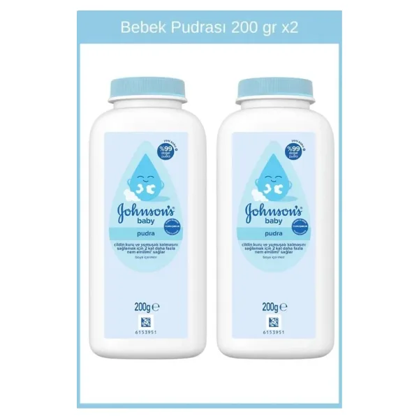 Johnson s Baby Bebek Pudrası 200 gr x2