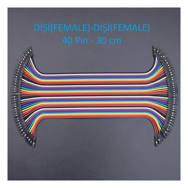 Jumper Kablo Dişi Dişi F2F 40 Pin 30cm