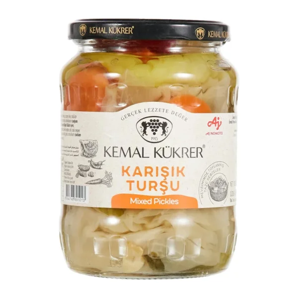 Kemal Kükrer Karışık Turşu Cam Kavanoz 650 gr