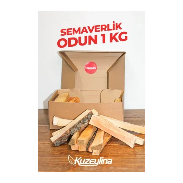 Kuzeylina Semaverlik Odun 1 Kg - 15- 17 cm Özel kutusunda tek kullanımlık