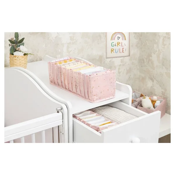 Lisinya Baby Akordiyon Organizer Çekmece Düzenleyici Medium (Pembe) - 04096 ( Lisinya )