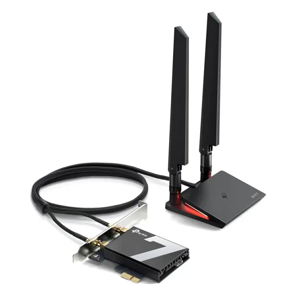 Masaüstü Bilgisayar Için Tp-Link Wifi 7 BE9300 Pcıe Wifi Kartı (Archer TBE550E), Üç Bantlı Kablosuz Adaptör, Bluetooth 5.4, Çok Renkli Durum Led'i, Amd/ınt'yi Destekler...