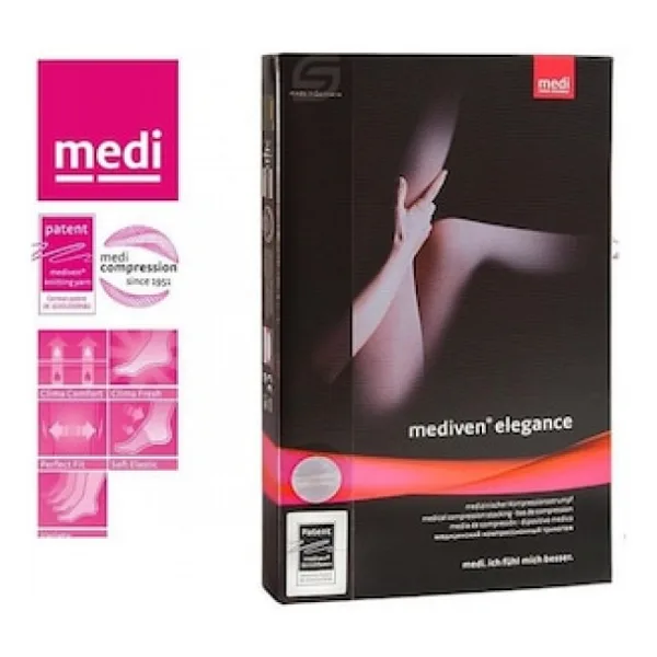 MEDIVEN Medi Mediven Elegance Diz Üstü Varis Çorabı/ Ccl1/burnu Kapalı